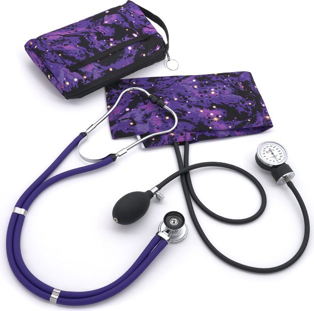 ANEROID SPHYGMOMANOMETER/SPRAGUE-RAPPAPORT COMBINATION KIT-GALAXY PURPLE